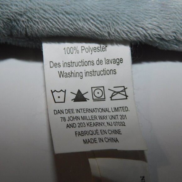 Dan Dee Gray White Rattle Bunny Rabbit Security blanket Baby Lovey nunu Soother - Picture 3 of 5